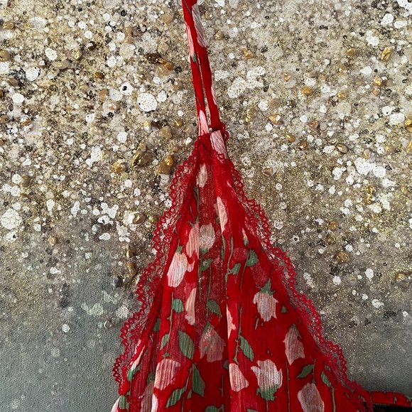 The Kooples Red Rosa Floral Tank Top (NWT) - Picture 9 of 15